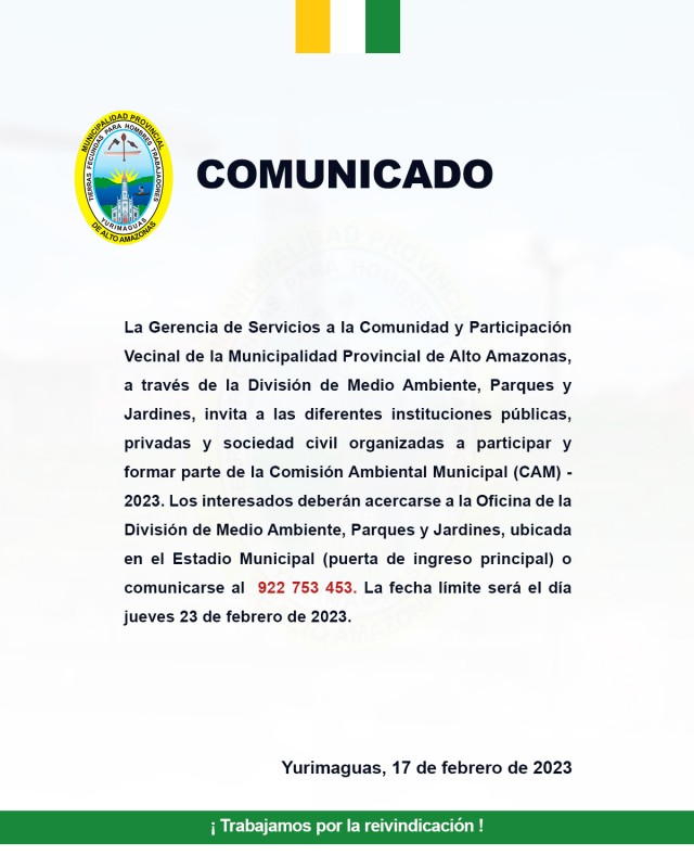 Comuinicado de GSCyPV