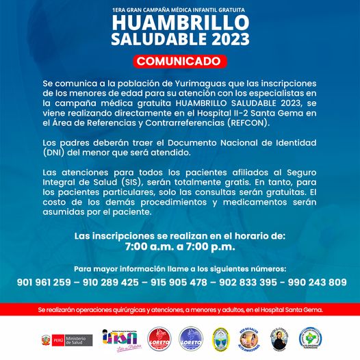 Comunicado huambrillo saludable 2023