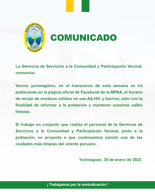 Comunicado