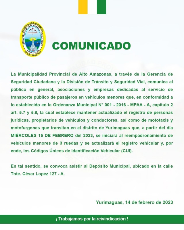 Comunicado