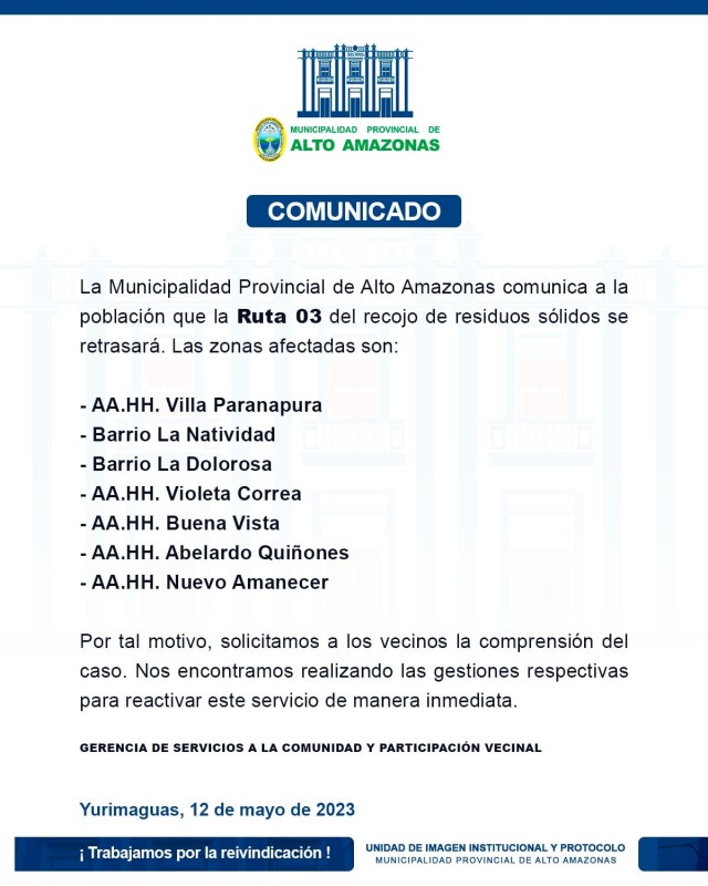 Comunicado