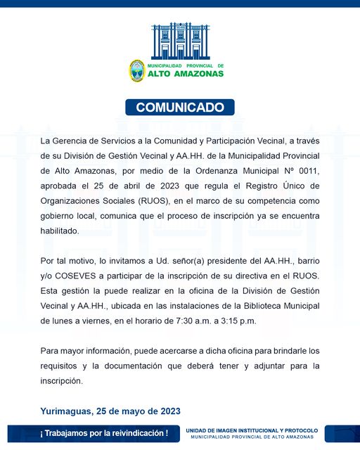 Comunicado