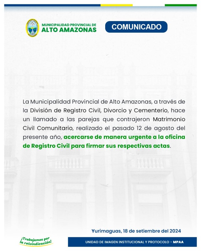 Comunicado