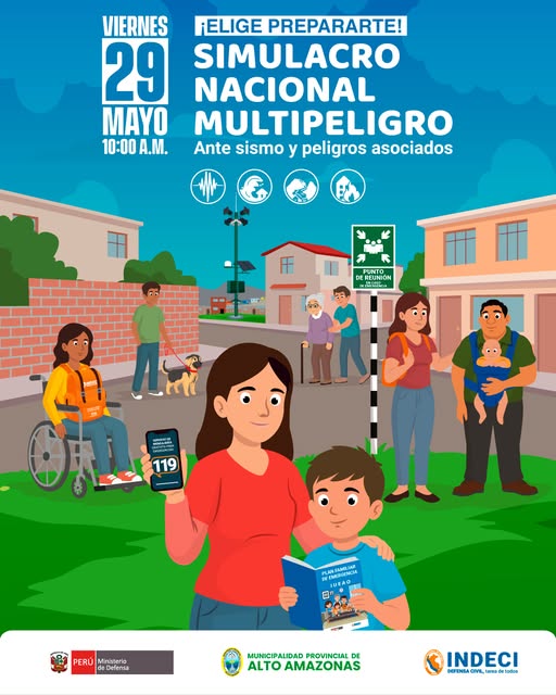 Simulacro Nacional Multipeligro ante sismos y peligros asociados