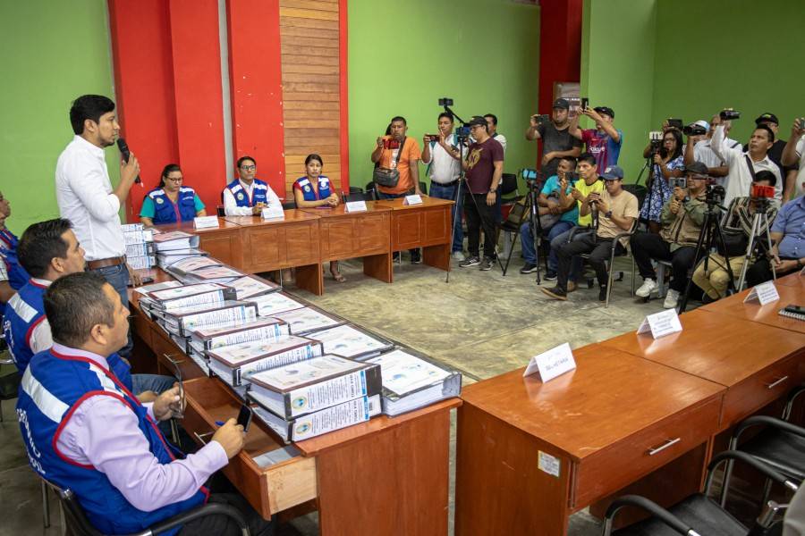 ALCALDE BRIND&Oacute; CONFERENCIA DE PRENSA SOBRE PROYECTO DE AGUA INTEGRAL