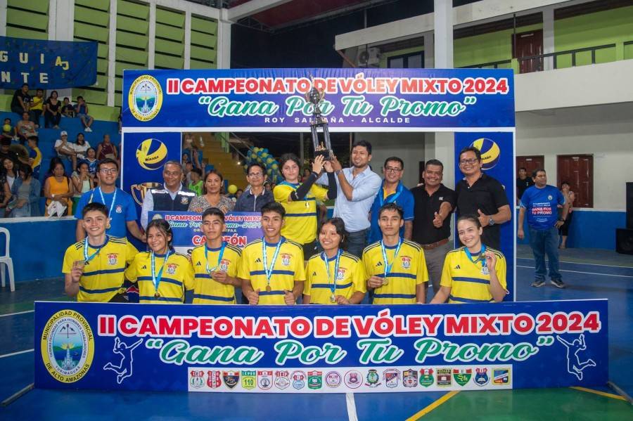 ALCALDE CLAUSUR&Oacute; EL II CAMPEONATO DE VOLEY MIXTO "GANA POR TU PROMO 2024"