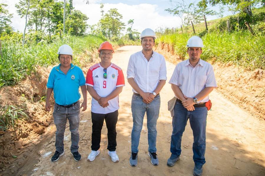 ALCALDE INSPECCIONA AVANCES DE LA TROCHA CARROZABLE SAN JUAN DE LA LIBERTAD &ndash; VILLA HERMOSA Y ANEXO