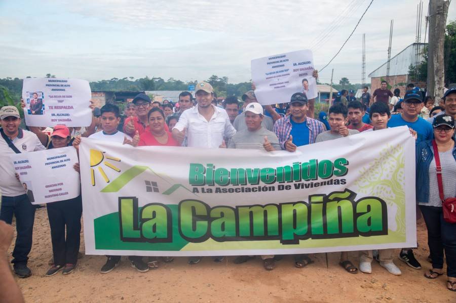 ALCALDE ROY SALDA&Ntilde;A APERTUR&Oacute; MINGA DE LA REIVINDICACI&Oacute;N EN A.H. LA CAMPI&Ntilde;A Y SELVA DE DON TEO