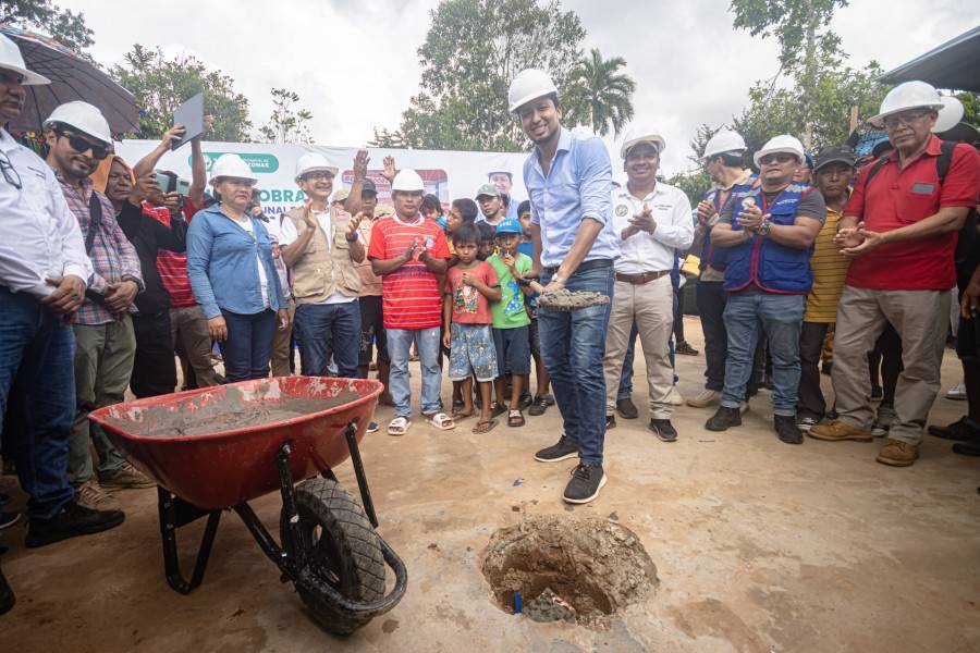 ALCALDE ROY SALDA&Ntilde;A INICI&Oacute; CONSTRUCCI&Oacute;N DE LOCAL COMUNAL EN SANTA LUC&Iacute;A