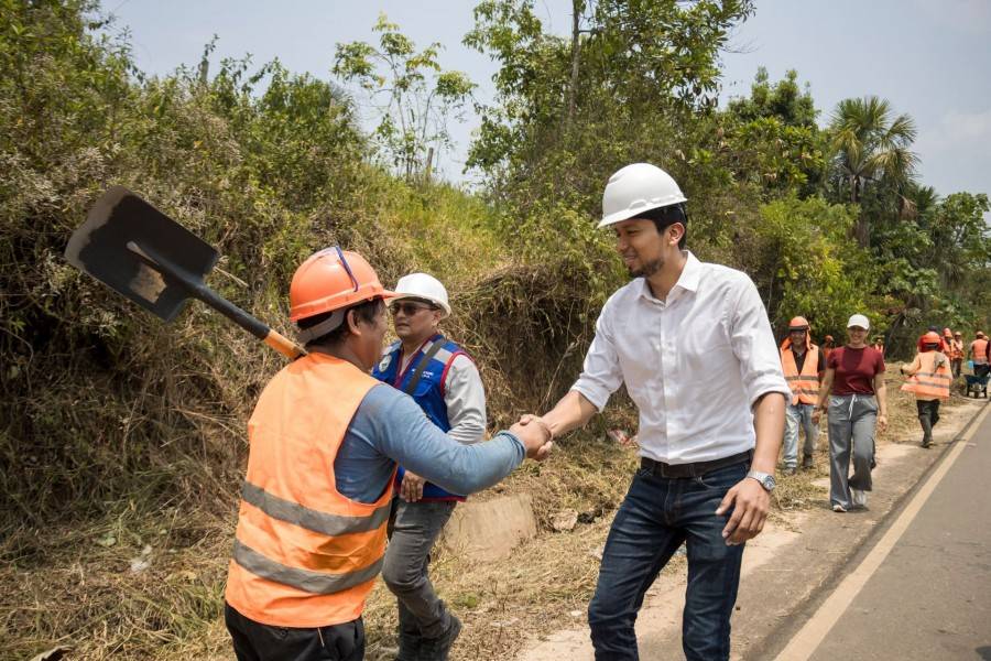 ALCALDE SUPERVISA MANTENIMIENTO DE CARRETERA YURIMAGUAS &ndash; MUNICHIS &ndash; SAN RAFAEL