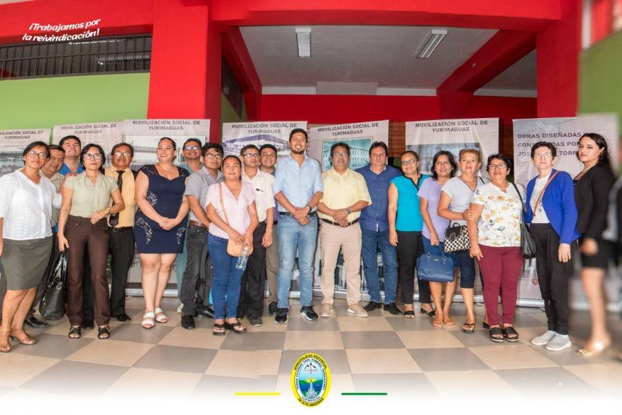 ALCALDE Y FUNCIONARIOS PARTICIPAN EN LA EXPOSICI&Oacute;N DE FOTOGRAF&Iacute;AS DE OBRAS DE JOS&Eacute; RIERA TORRA EN YURIMAGUAS