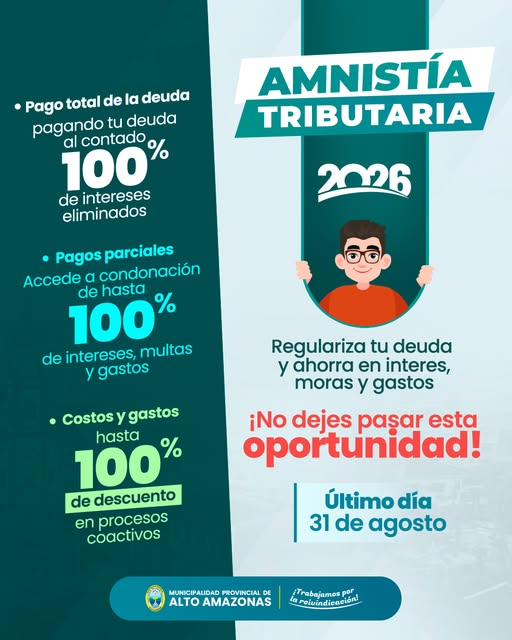 Amnist&iacute;a Tributaria 2026