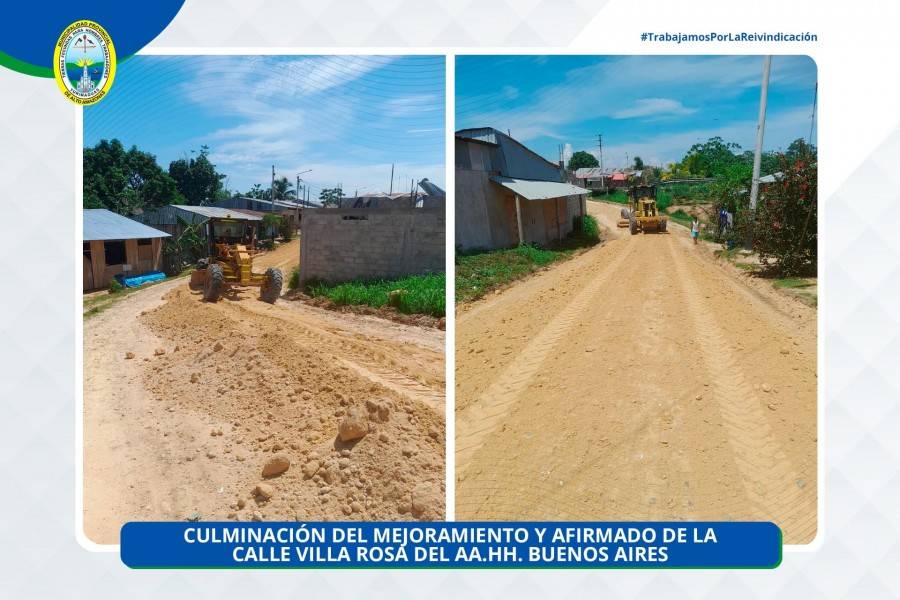 &iexcl;CONTINUAMOS CON EL MANTENIMIENTO DE CALLES!