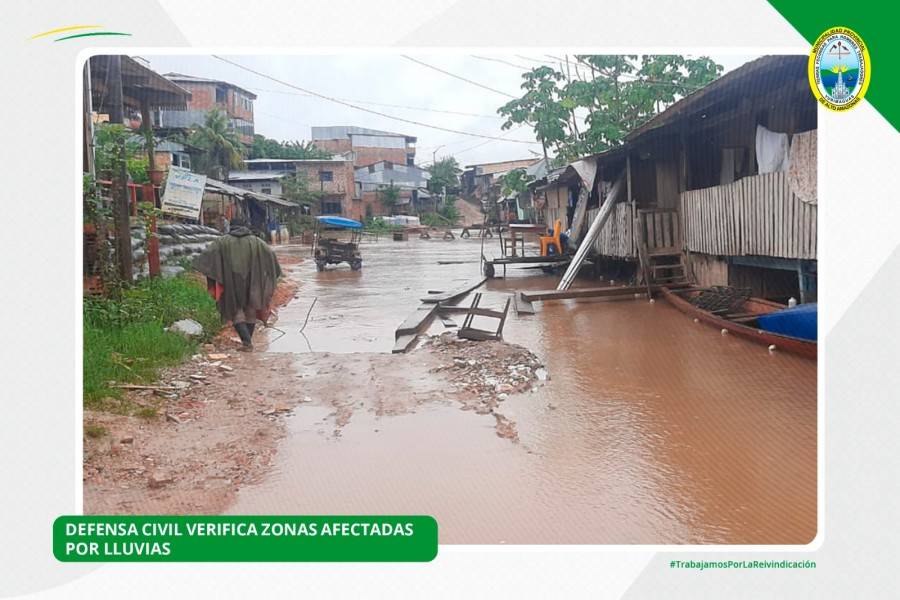 DEFENSA CIVIL REALIZA INSPECCI&Oacute;N DE ZONAS AFECTADAS POR LLUVIAS