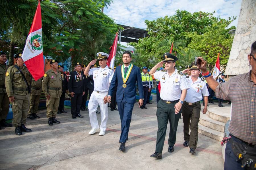 DESFILE C&Iacute;VICO MILITAR PRESIDIDO POR EL ALCALDE ROY SALDA&Ntilde;A EN CONMEMORACI&Oacute;N DE LOS 202 A&Ntilde;OS DE INDEPENDENCIA DEL PER&Uacute;