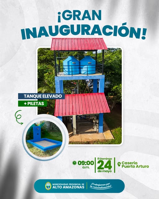 &iexcl;Gran Inauguraci&oacute;n! Tanque elevado + piletas