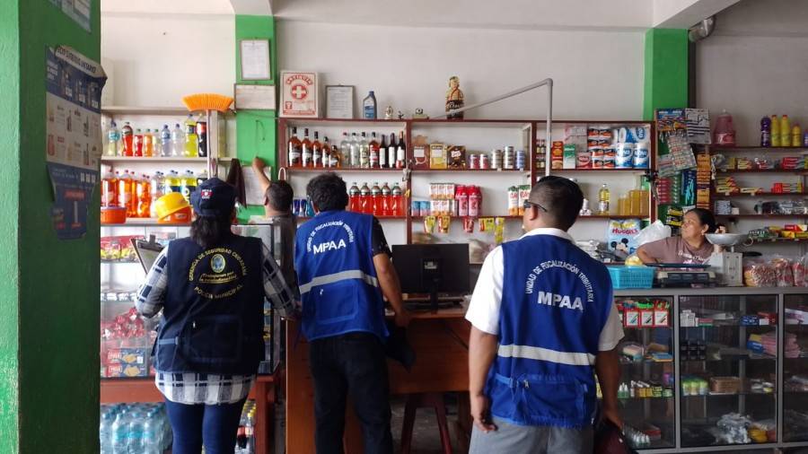 MPAA FISCALIZA VENTA DE BEBIDAS ALCOH&Oacute;LICAS