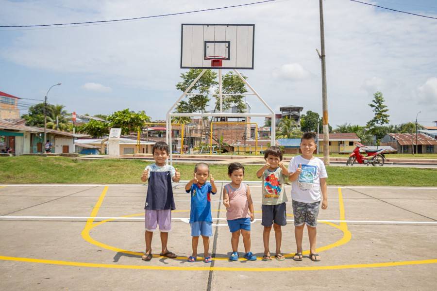 MPAA REALIZA MANTENIMIENTO DE LOSA DEPORTIVA DEL A.H. INDEPENDENCIA