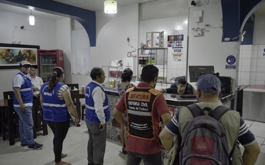 MPAA REALIZO OPERATIVO INOPINADO MULTISECTORIAL A RESTAURANTES