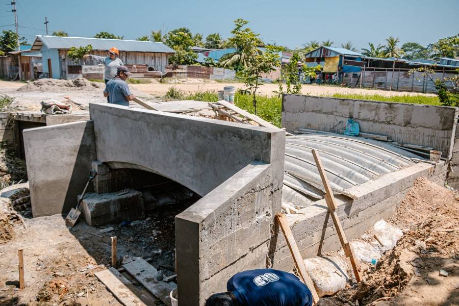 PUENTE ALCANTARILLA DE A.H. LIBERTAD DEL PARANAPURA CON M&Aacute;S DE 80% DE AVANCE F&Iacute;SICO