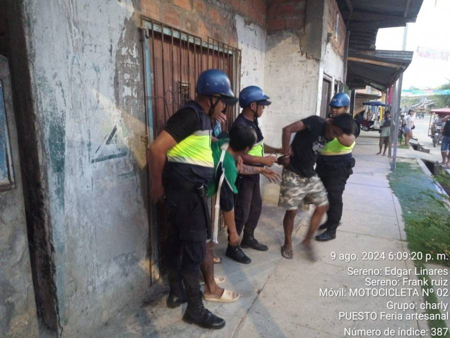 SERENAZGO DETIENE A PRESUNTOS LADRONES